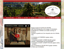 Tablet Screenshot of domaineduchenerouviere.com